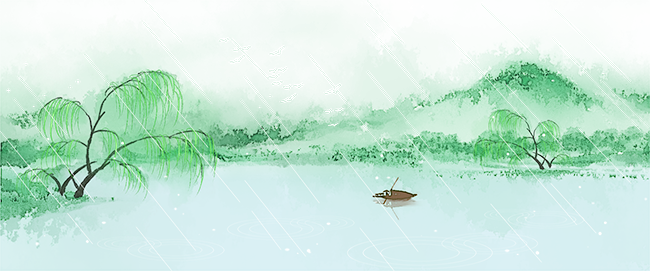 千庫(kù)網(wǎng)_水墨山水畫(huà)清明時(shí)雨中國(guó)風(fēng)PNG素材_元素編號(hào)11971351